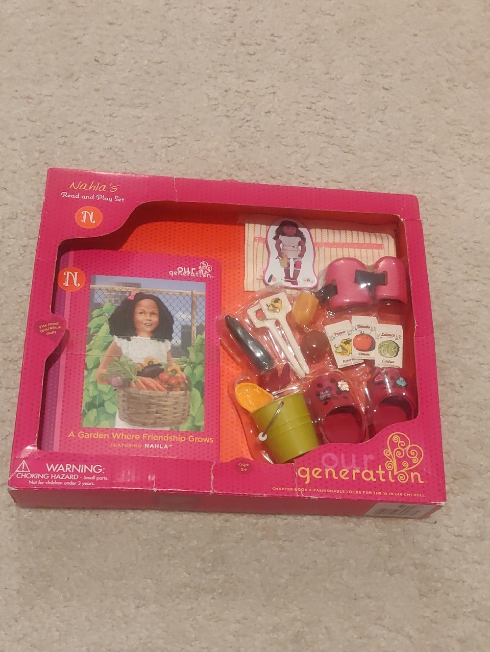 New!Our Generation OG Nahla's Read and Playset Garden Accessory Set for 18" Doll